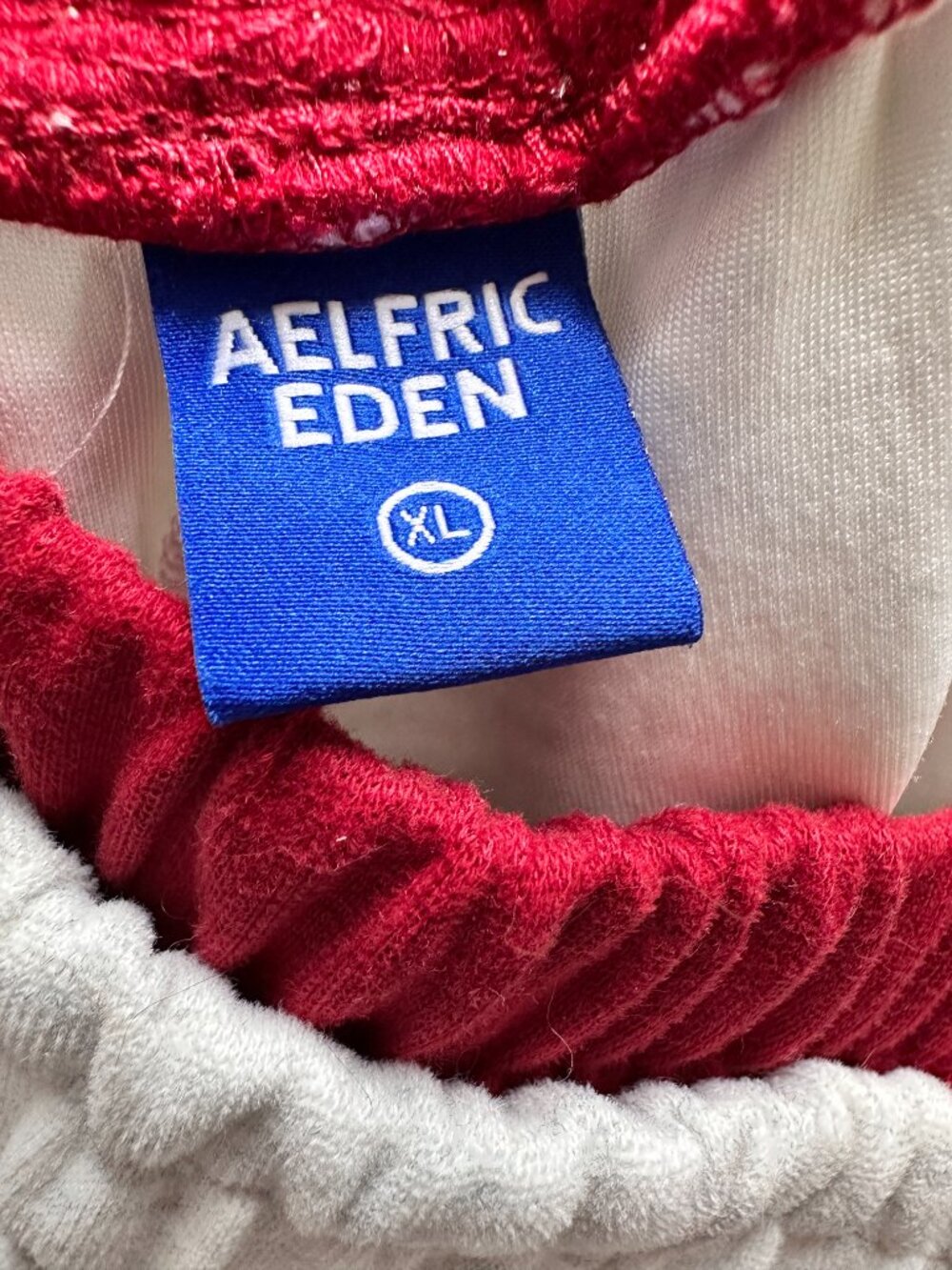 Aelfric Eden Baggy Barrel Sweatpants Red White XL NWT - Picture 5 of 7